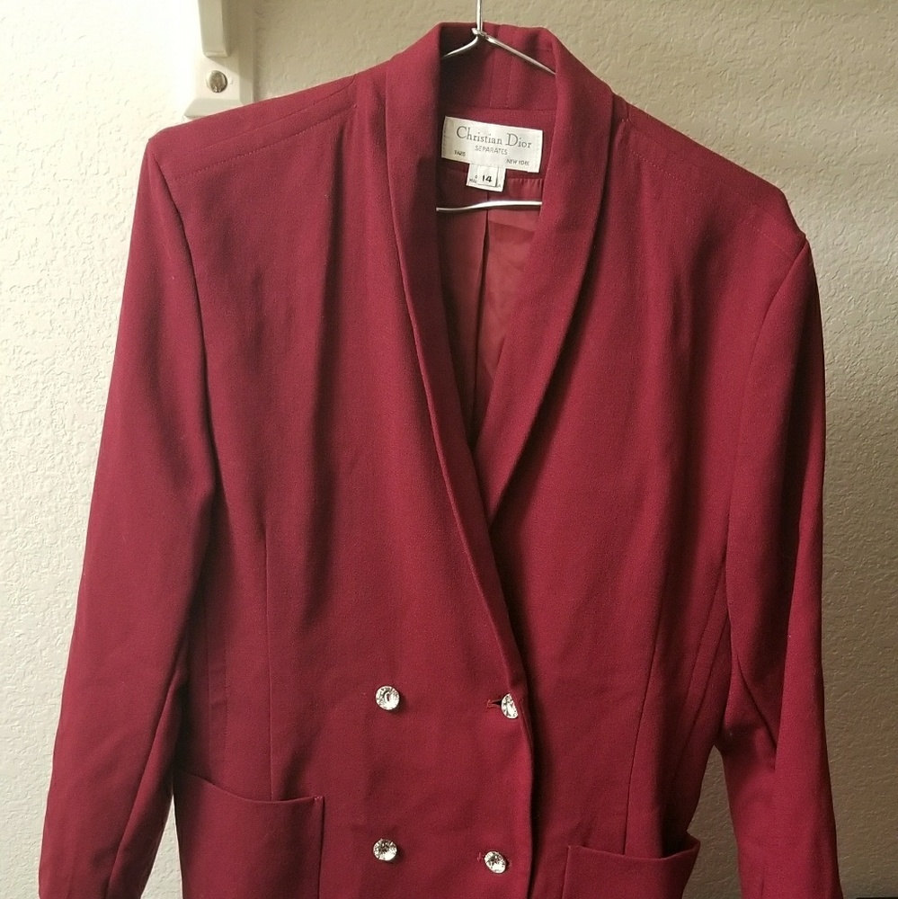 Red Dior Blazer